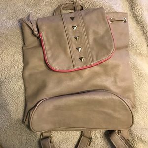 Deena and Ozzy studded zipper backpack